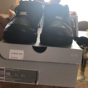Black Air Force 1s Size 10